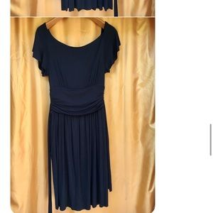 Anthropologie Black Velvet Dress